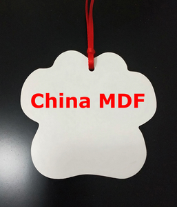 Double sided - Paw print shape - MDF 10pc ornament bundle (China Blank) ready to ship