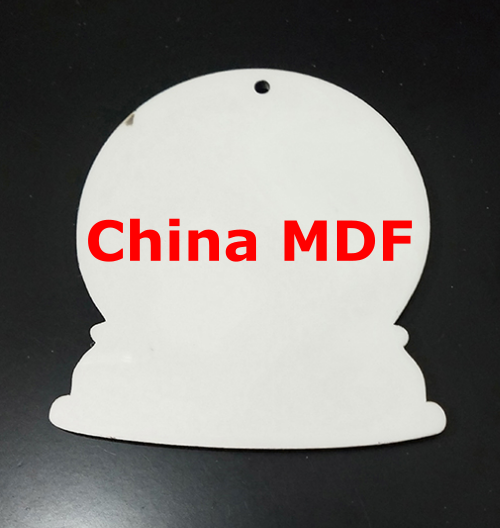 Double sided - Snowglobe shape - MDF 10pc ornament bundle (China Blank) ready to ship