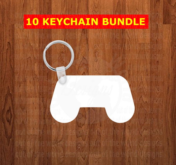 Controller Keychain - Single sided or double sided  -  Sublimation Blank