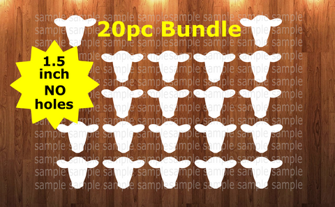 20pc bundle - 1.5 inch Cow (great for badge reels & hairbow centers)