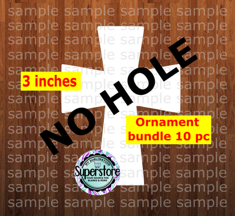 Cross NO holes - Ornament Bundle Price