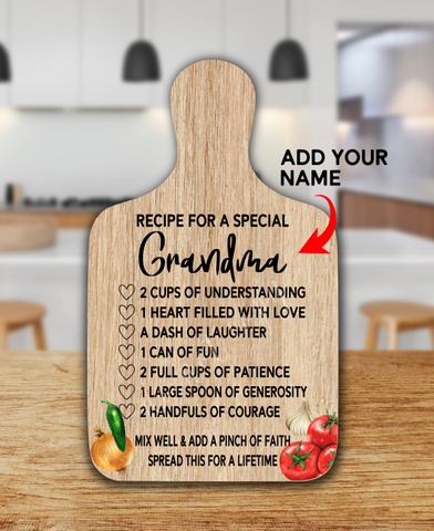 Digital Download - Personalized recipe cutting board design - made for our blanks