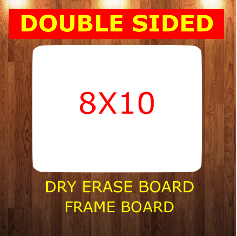 8x10 inch round corners square NO HOLES -  Sublimation Blank MDF - 1 sided - 2 sided