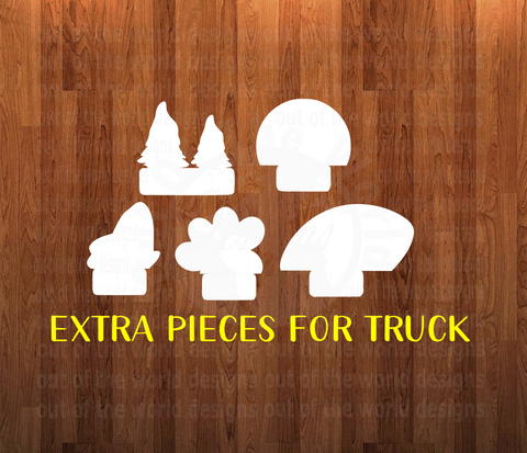 5 piece add on bundle for truck interchangeable blank