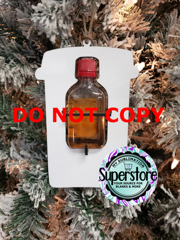 Cup liquor (FIREBALL)  ornament gift - Bulk pricing option available