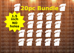 20pc bundle - 1.5 inch Flamingo (great for badge reels & hairbow centers)