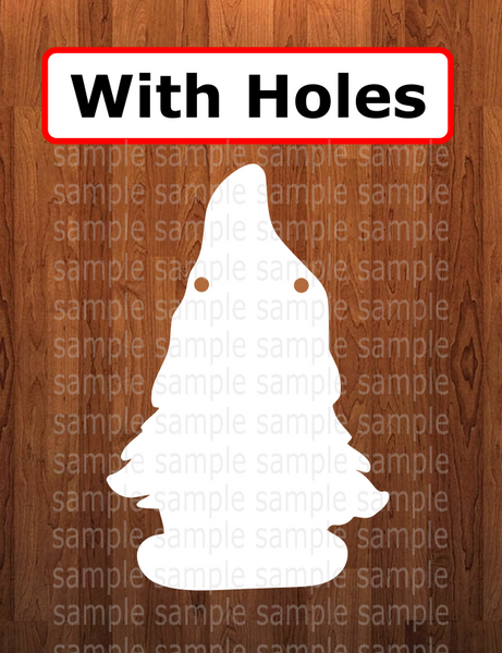 With holes - Girl gnome shape - 5 different sizes - Sublimation Blanks