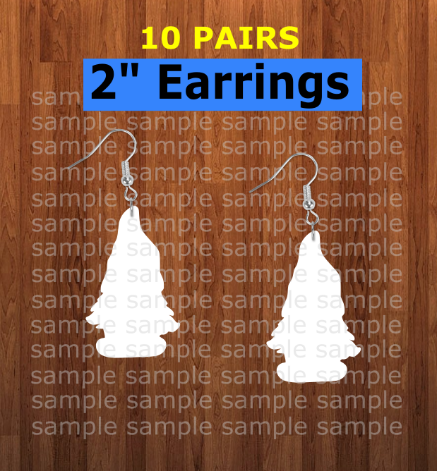 Girl gnome earrings size 2 inch - BULK PURCHASE 10pair
