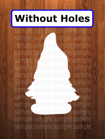 WithOUT holes - Girl gnome shape - 5 different sizes - Sublimation Blanks
