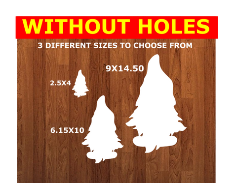 WithOUT Holes - Gnome with feet  - Wall Hanger - 3 sizes to choose from -  Sublimation Blank  - 1 sided  or 2 sided options