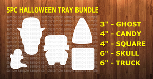 5pc Halloween Bundle NO holes - Sublimation Blanks