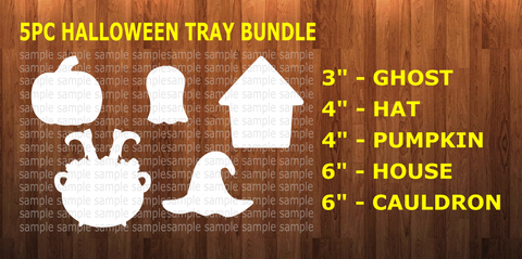 5pc Halloween Bundle NO holes - Sublimation Blanks