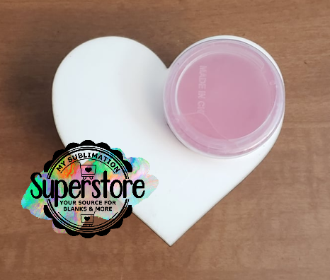 *SLIME* Heart with hole cut out for SLIME - 1pc or 10pc option