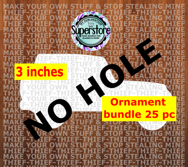 Off road vehicle - withOUT hole - Ornament Bundle Price