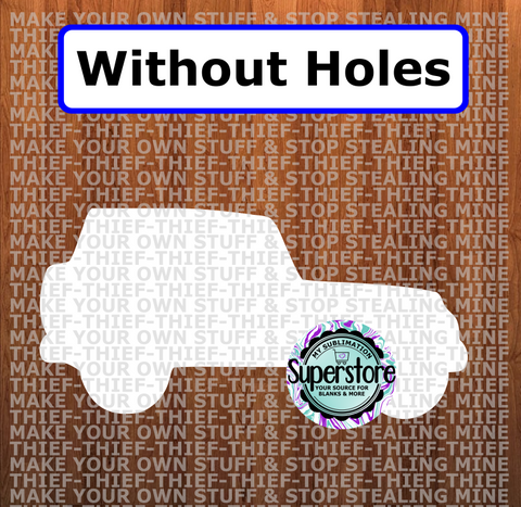 Off road vehicle  - - withOUT holes - Wall Hanger - 5 sizes to choose from - Sublimation Blank