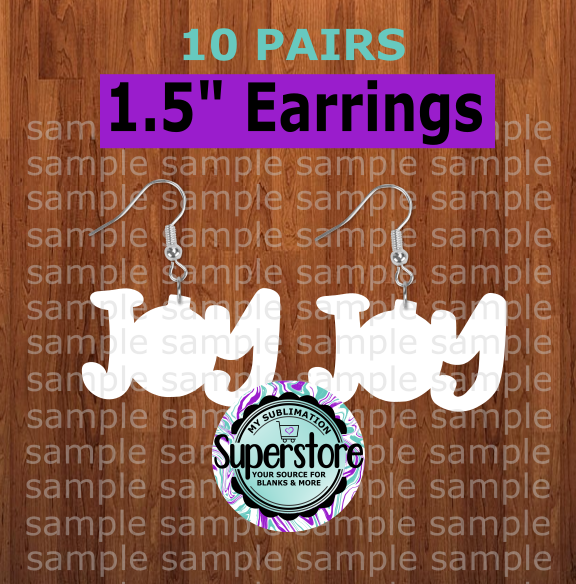 Joy - earrings size 1.5 inch - BULK PURCHASE 10pair