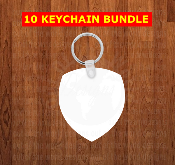 Badge Keychain - Single sided or double sided  -  Sublimation Blank