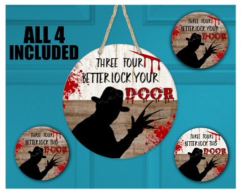 (Instant Print) Digital Download - Three four better lock your door bundle