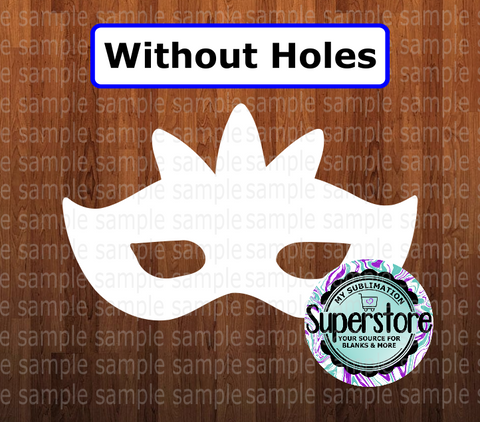 Mardi gras mask - withOUT holes - Wall Hanger - 5 sizes to choose from - Sublimation Blank