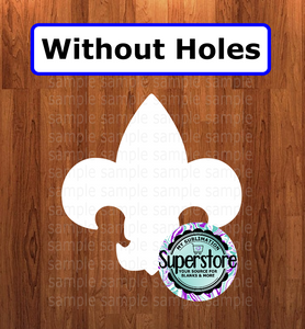 Fleur du lis mardi gras - withOUT holes - Wall Hanger - 5 sizes to choose from - Sublimation Blank