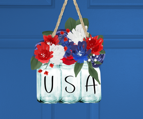(Instant Print) Digital Download - USA Mason with flowers