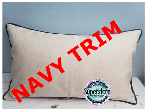 Navy BLUE - Pillow Case 10x17 Size (great for sublimation) BULK PRICE !!!