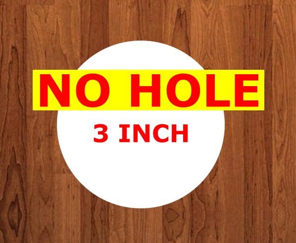 NO HOLE -  Circle 10pc or 25 pc Ornament Bundle Price