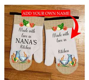 Digital download - Made with love in ( insert name ) kitchen - for our oven mitt blanks