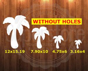 Palm tree withOUT holes - 4 sizes to choose from -  Sublimation Blank  - 1 sided  or 2 sided options