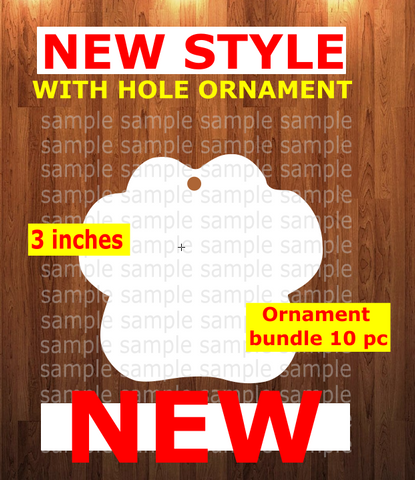 NEW Paw print - with hole - Ornament Bundle Price
