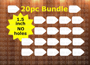 20pc bundle - 1.5 inch CHUBBY pencil (great for badge reels & hairbow centers)