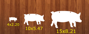 With HOLES - Pig - 3 sizes to choose from -  Sublimation Blank  - 1 sided  or 2 sided options