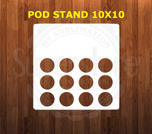 10x10 Coffee Pod Stand - Feet Included