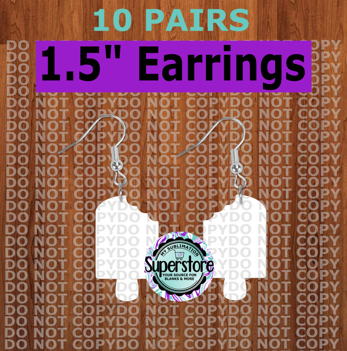 Popsicle earrings size 1.5 inch - BULK PURCHASE 10pair