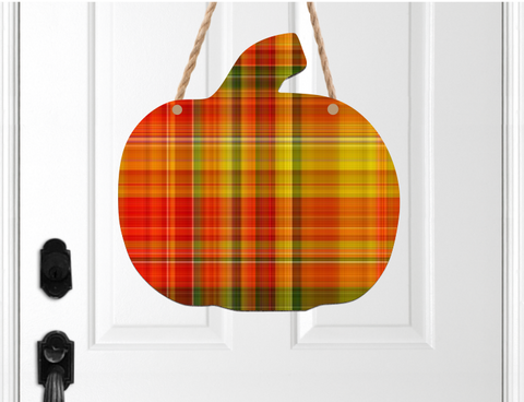 (Instant Print) Digital Download - Plaid fall pumpkin