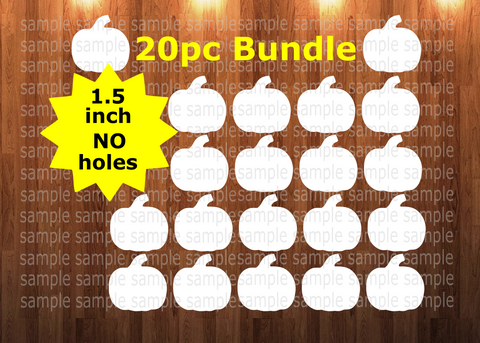 20pc bundle - 1.5 inch Pumpkin (great for badge reels & hairbow centers)