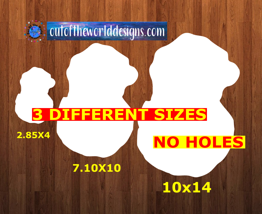 WITHOUT HOLES - Santa head - Wall Hanger - 3 sizes to choose from -  Sublimation Blank  - 1 sided  or 2 sided options