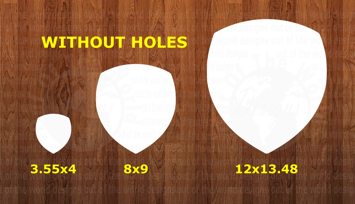 WithOUT holes - Badge - 3 sizes to choose from -  Sublimation Blank  - 1 sided  or 2 sided options