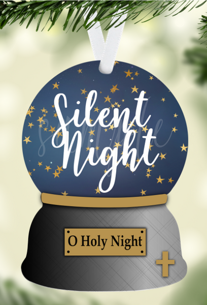 (Instant Print) Digital Download - Silent night snowglobe design - made for our blanks