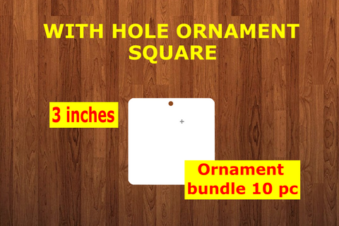 Square 10pc or 25pc  Ornament Bundle Price