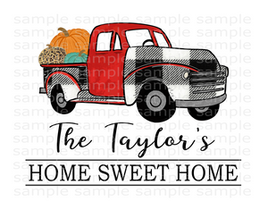 (Instant Print) Digital Download - Home sweet home (add your own personalized name)