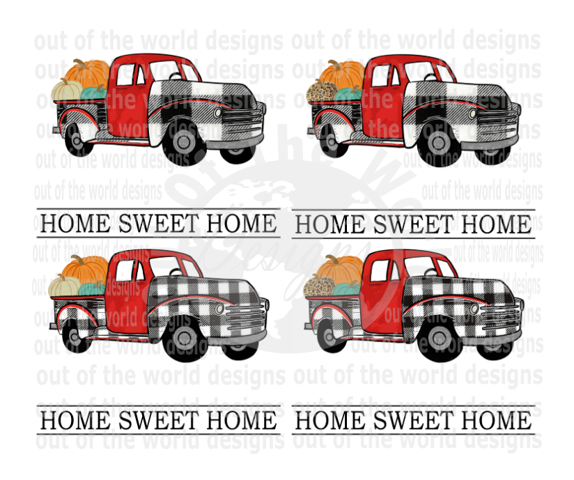 (Instant Print) Digital Download -  Bundle 4 designs , Home sweet home (add your own personalized name)