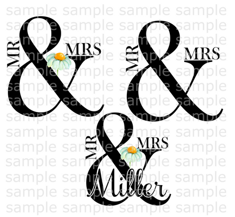 (Instant Print) Digital Download - Mr and Mrs Bundle Of 2 , You personalized