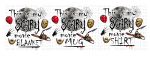 (Instant Print) Digital Download - This is my scary movie bundle of 3 designs