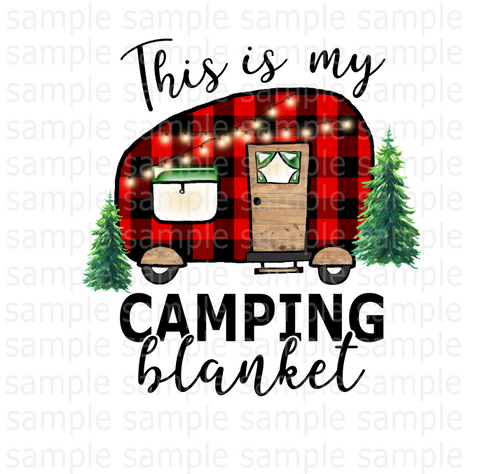 (Instant Print) Digital Download - This is my camping blanket