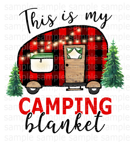 (Instant Print) Digital Download - This is my camping blanket