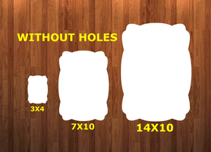 Scloud shape withOUT holes - Wall Hanger - 3 sizes to choose from -  Sublimation Blank  - 1 sided  or 2 sided options