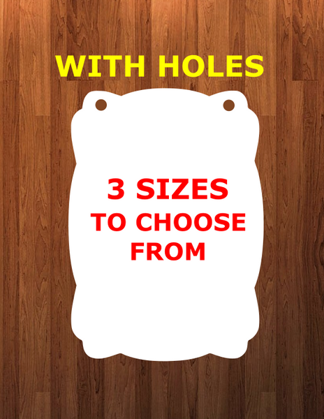Scloud shape with holes - Wall Hanger - 3 sizes to choose from -  Sublimation Blank  - 1 sided  or 2 sided options