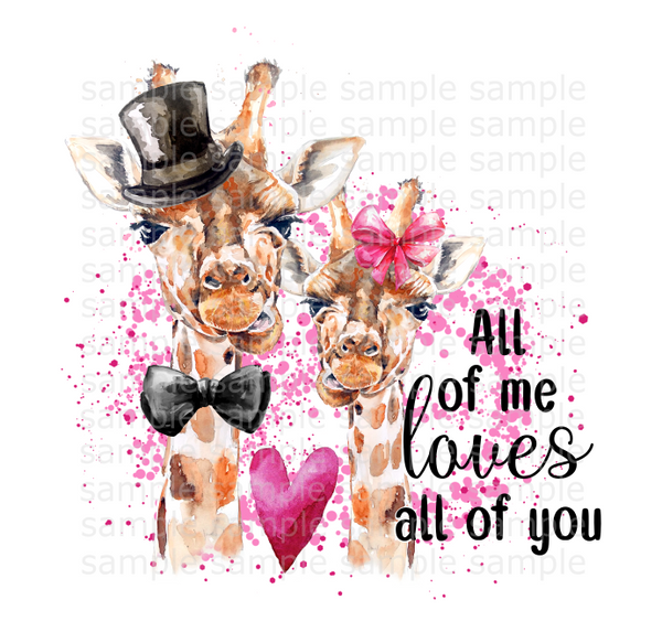 (Instant Print) Digital Download - All of me loves all of you