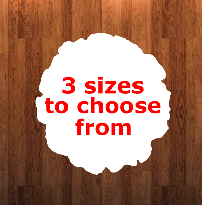 Wood Slice circle with holes - Wall Hanger - 3 sizes to choose from -  Sublimation Blank  - 1 sided  or 2 sided options